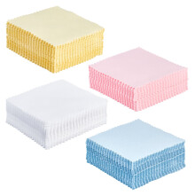 Suede Polishing Cloth Set 200 Sheets 4 Colors 8x8cm