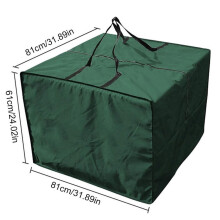 Bolsa impermeável para guardar almofadas de móveis de exterior de Natal.
