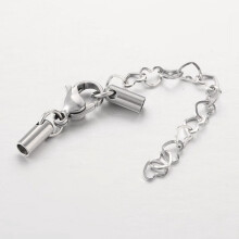 Stainless Steel Chain Extender Heart Link 30 pcs