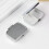 Metal pill box container silver round and rectangular 50mm 4