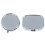 Metal pill box container silver round and rectangular 50mm 6