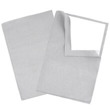 Silver Polishing Cloth Light Grey 4-Layer 2 Pcs