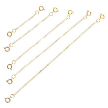 Copper Extension Chain for Necklaces and Anklets 5 pcs