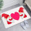 Tapis de sol antidérapant en peluche pour la Saint-Valentin 1