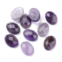 Amethyst cabochon oval natural stone