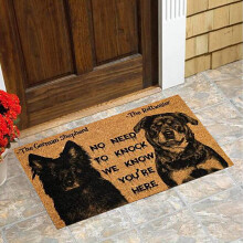 Tapis de bienvenue pour chien de Pâques 15,7 x 23,6 pouces
