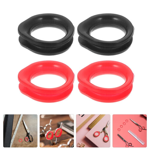 Ciseaux Bagues de doigt en silicone 4 pièces 2
