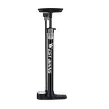 WEST BIKING Pompe à Air pour Vélo 140 PSI avec Baromètre pour Valve pour Schrader/Presta, VTT, Vélo de Route, Moto, Ballon A