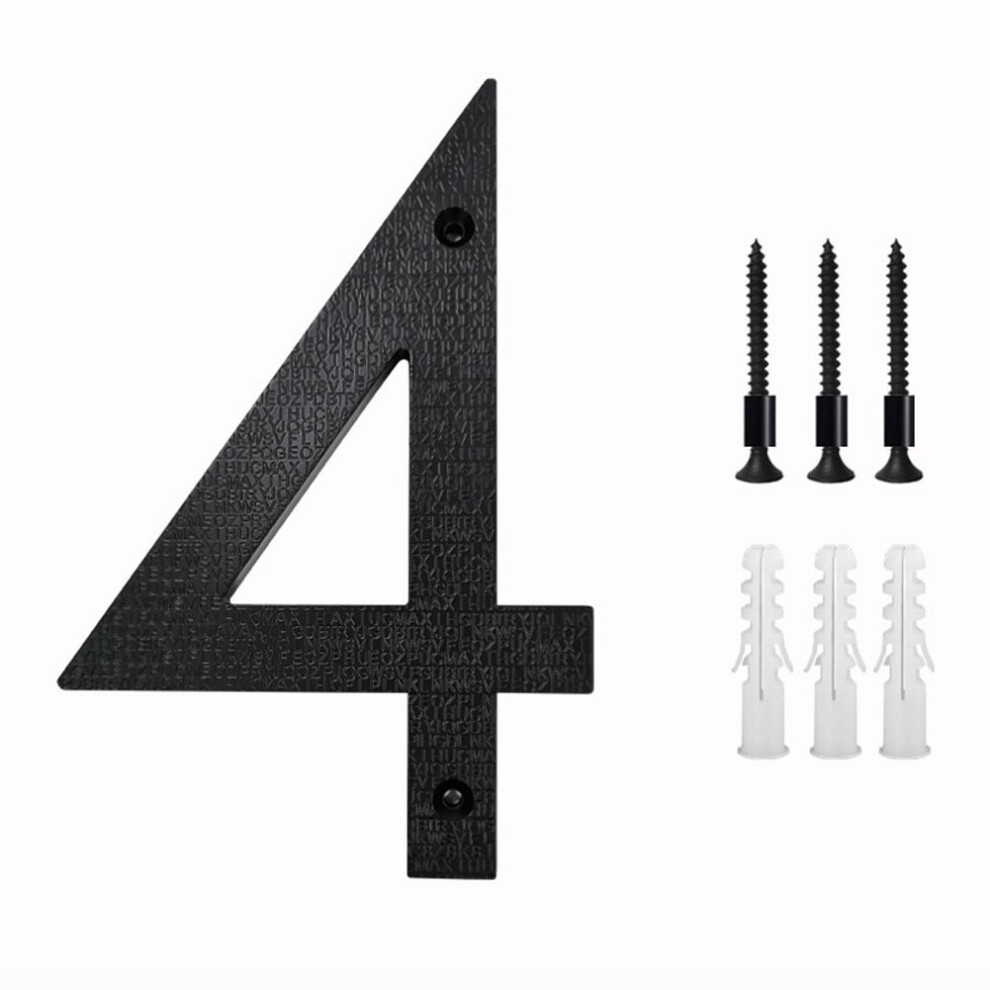 Modern Floating House Numbers Black 8 Inch 9314556083945