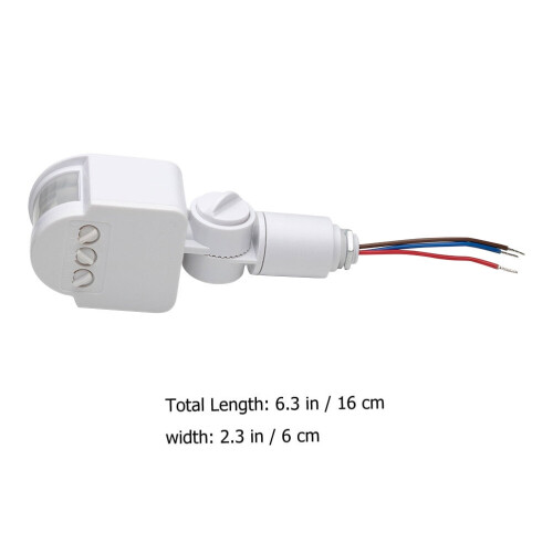 PIR-bevegelsesdeteksjons-LED-lys AC85-265V 1