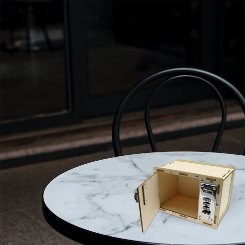 Trä DIY lösenordslåslåda för barn 2