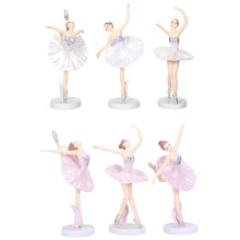 6 stuks creatieve ballerina decoratie, delicate balletmeisjes ornamenten voor thuis