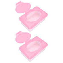 Distributeur de lingettes humides, boîte en plastique écologique, lot de 2