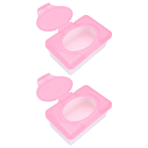 Distributeur de lingettes humides, boîte en plastique écologique, lot de 2