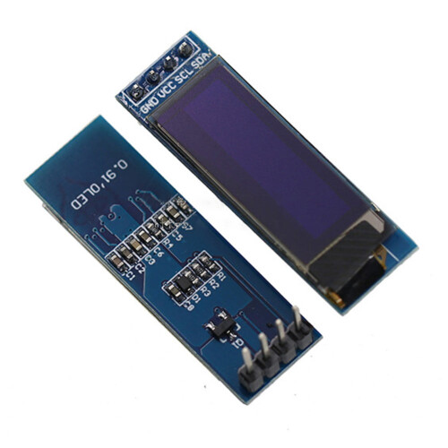 0,91-Zoll-OLED-Displaymodul, 128 x 32 Pixel, Blau/Weiß 1