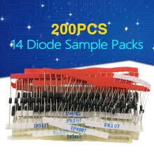 14 200 Stück Dioden-Musterpackung 1N5404, 1N5406, 1N5408, 1N5822, 1N4148, 1N4001, 1F4004