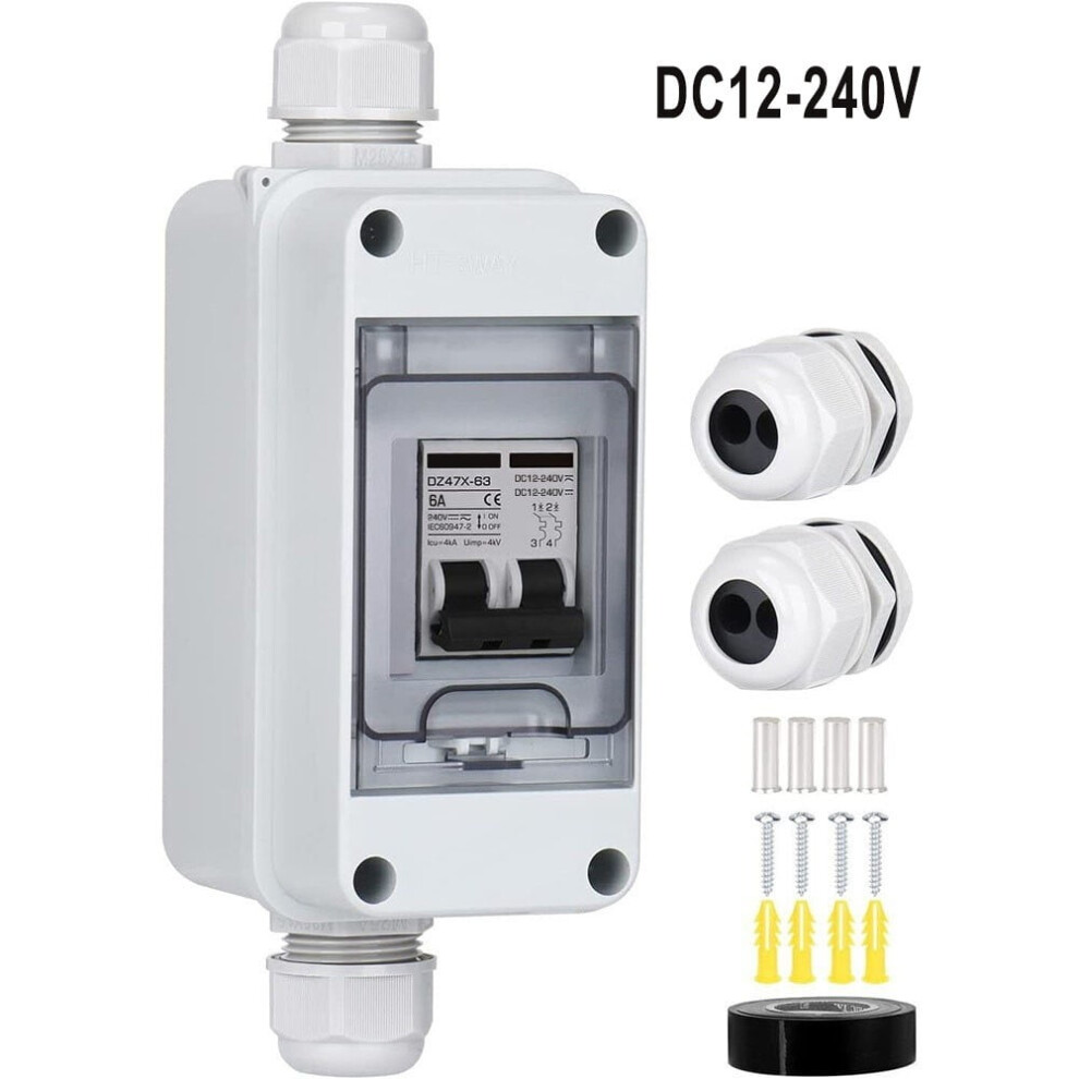Pv Dc Disconnector 12-240V Waterproof Solar Box 9314556089275