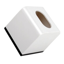 Porte-rouleau de papier essuie-tout en plastique blanc, 1 pièce