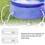 Conjunto de 4 mangueiras de reposição para bomba de piscina, 1,25 polegadas x 59 polegadas. 4