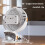 Kayannuo USB-klipsventilator hvid lydløs bordventilator 1 enhed 7