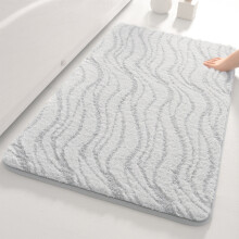 Mikrofiber stribet dørmåtte skridsikker vandabsorberende 1 pakke