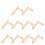 Goldene Katzenkostüm-Kleiderbügel aus Holz, 10er-Pack 4
