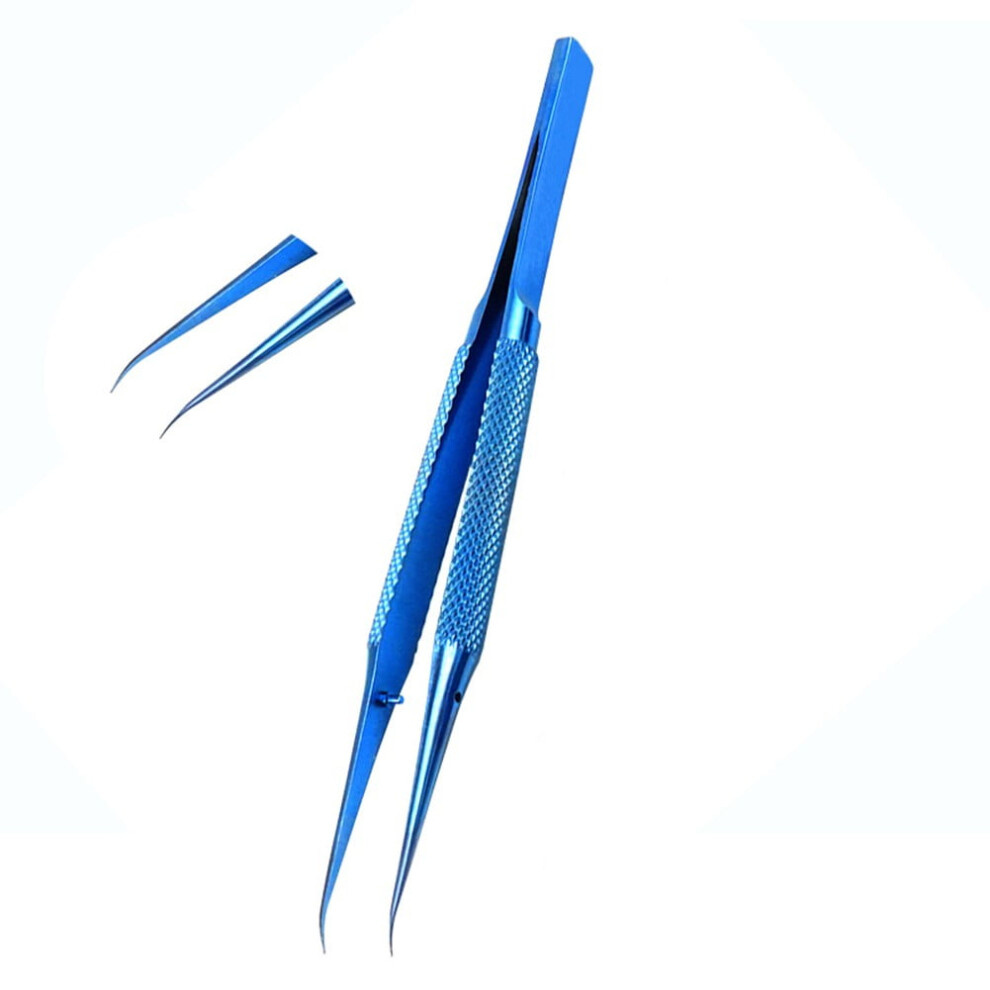 Titanium Alloy Tweezers Precision 0.15Mm Edge Blue 9314556069994