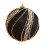 Christmas tree hanging ball ornaments black irregular 6 pcs 2