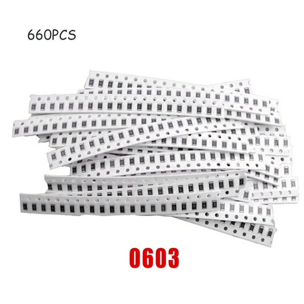 Smd Resistor Kit 1% Tolerance 660Pcs 1Î©Â1Mî© 9314556091247