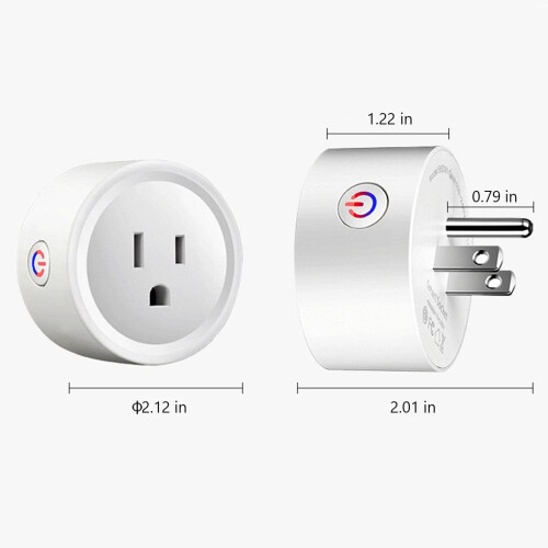 Smart Plug Mini WiFi-uttag kompatibelt med Alexa och 2