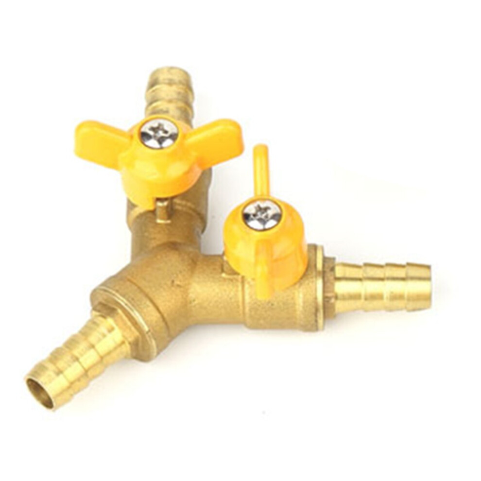 Brass 3-Way Y-Shaped Shut-Off Ball Valve 10Mm 9107258923042
