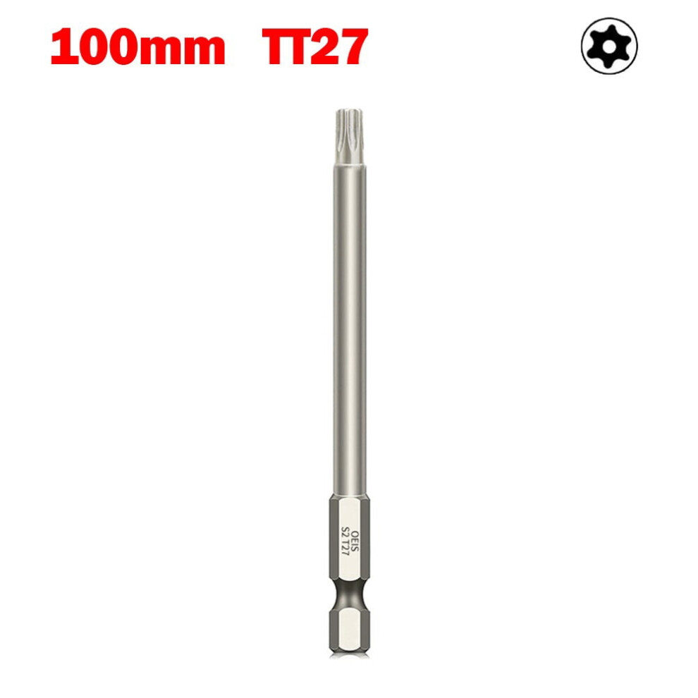 Torx Screwdriver Bit Hollow T40 100Mm Hex Shank 9314556092022