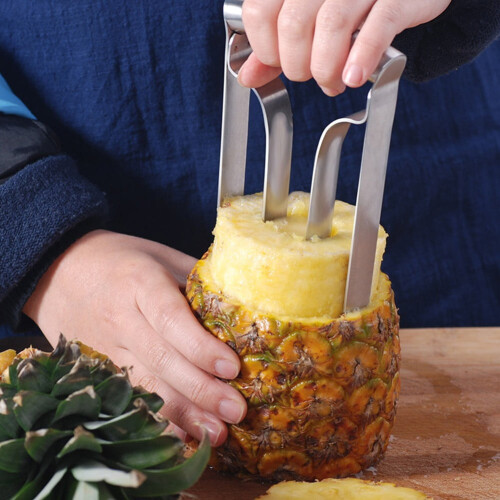 Éplucheur/trancheuse à ananas en acier inoxydable (1 pièce) 2