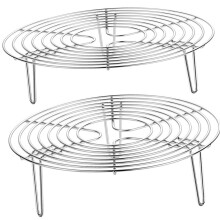 Stainless Steel Wok Rack Heat-Resistant 2 pcs