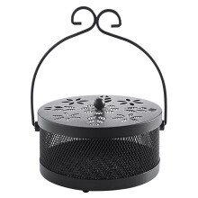Soporte portátil de hierro forjado para espirales antimosquitos (1 unidad)
