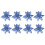 Blue glitter artificial flowers for wedding and Christmas 1