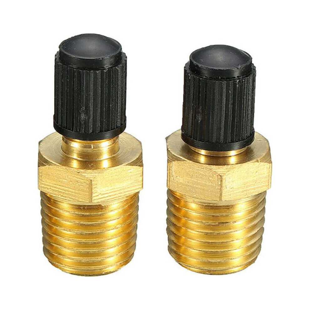 Air Compressor Tank Fill Valve Brass 1/4" Npt Mpt 9107258923684