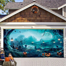 Halloween-sisäkoristeen kangasseinävaate 4x1.8m