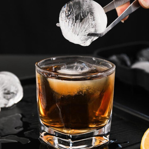 Eiskugelform aus Silikon, 4er-Pack, runde Whiskey-Eiswürfelform 1