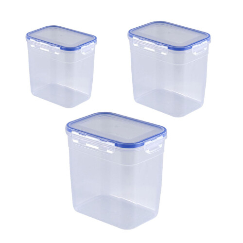 Mosiee plastbehållare för mat lufttäta 3 st