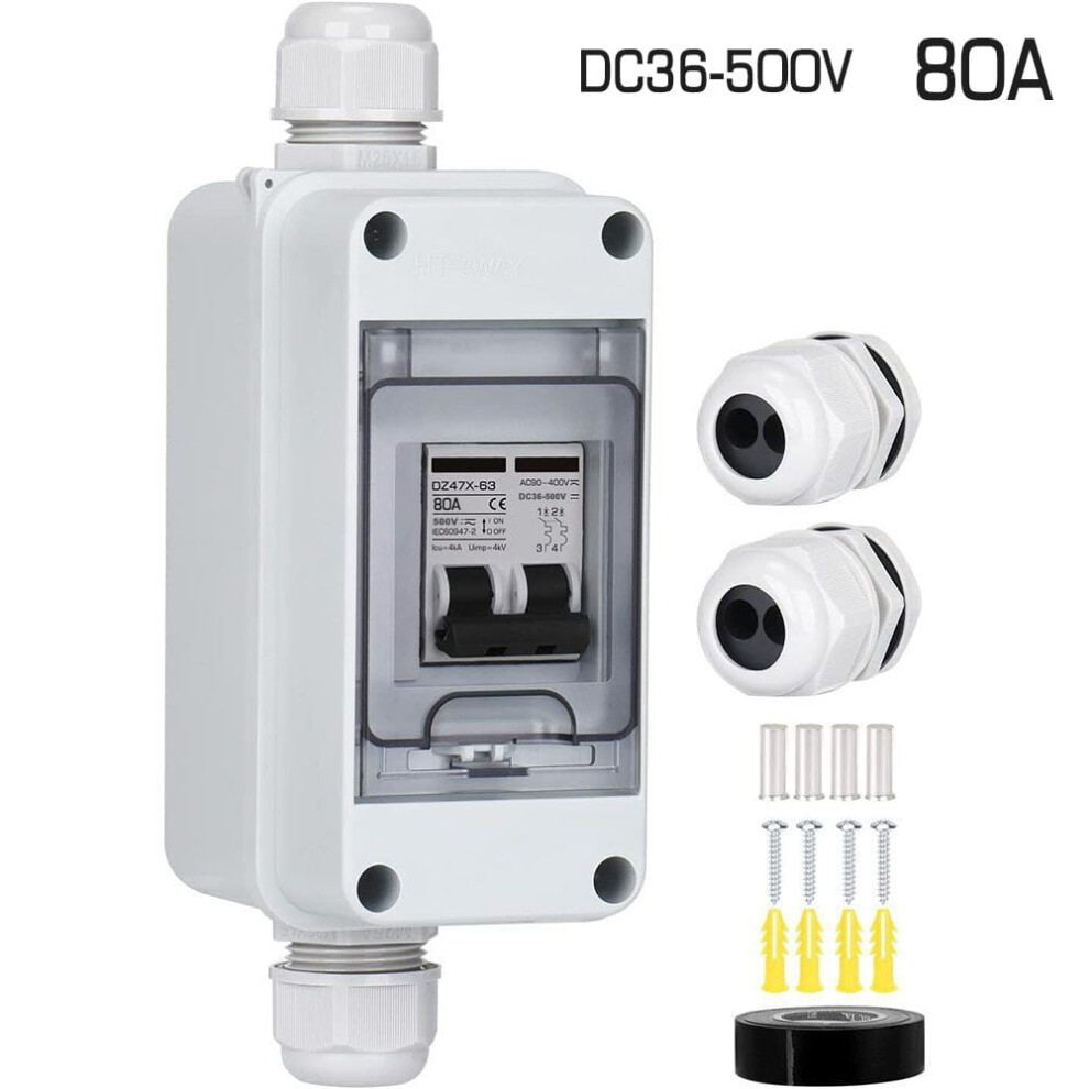 Pv Dc Disconnector 36-500V Waterproof Solar Box 9314556089374
