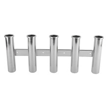 Fishing Rod Holder 316 Stainless Steel Fishing Rod Rack 5Tube Mirror Finish for Marine Boat Yacht