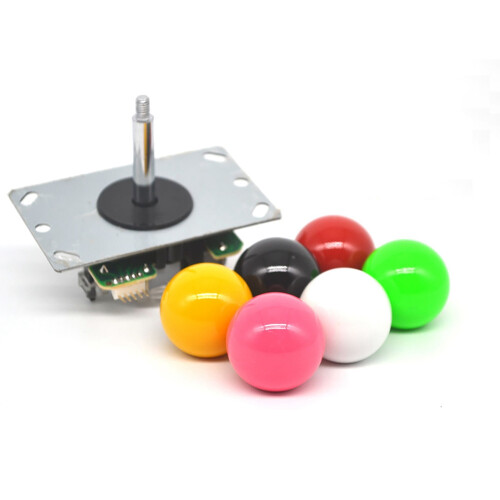 Arcade Joystick Controller Joystick Joystick with Circuit Board 5P Pin Without Light Joystick Game Console Handle D
