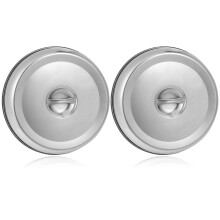 Stainless Steel Griddle Dome Lid 2 Pack