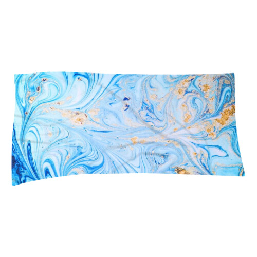 Telo mare in cotone, blu navy, 76x152 cm, confezione da 2 1