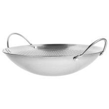 Stainless Steel Griddle Small Round Bottom Wok