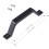 Barn Door Pull Handle Heavy Duty Black Iron 1 Pack 3