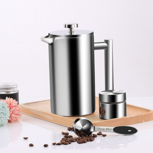 Cafetière à piston en acier inoxydable 800 ml 2