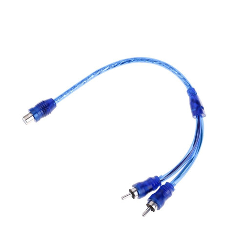 RCA lydkabel splitteradapter 1 hun til 2 han 2