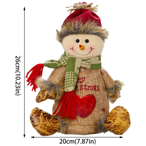 Julklappspåse i tyg med dragsko, 1 styck 2